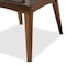 Baxton Studio Nexus  Walnut Wood Finishing and Gravel Upholstered Arm Chair, PK2 133-7147 - alternate 2